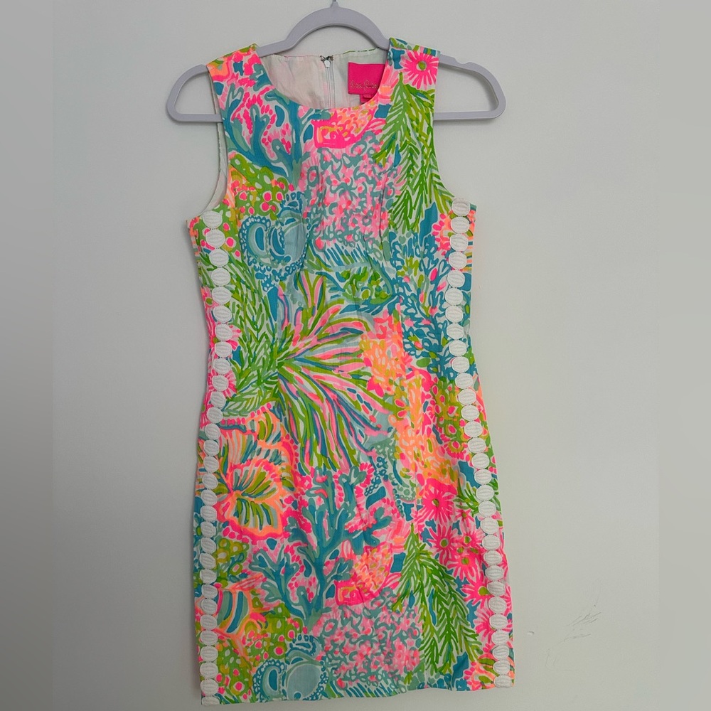 Lilly Pulitzer Pink and Blue Floral Dress